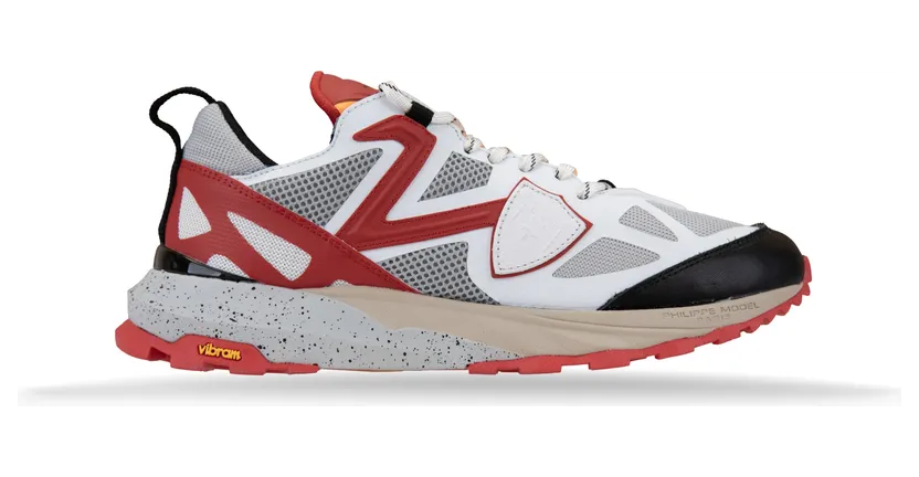 Philippe Model Rocx “White/Grey/Red” (RXLU TP10)