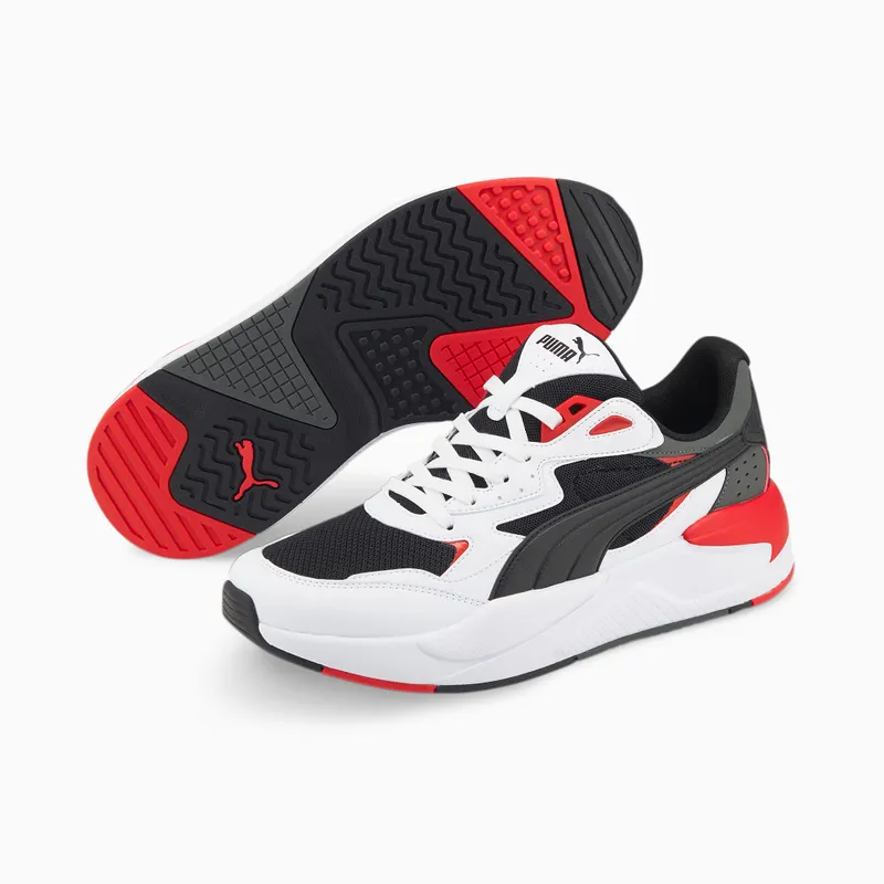 Men’s PUMA X-Ray Speed Black/White/High Risk Red (384638-04)