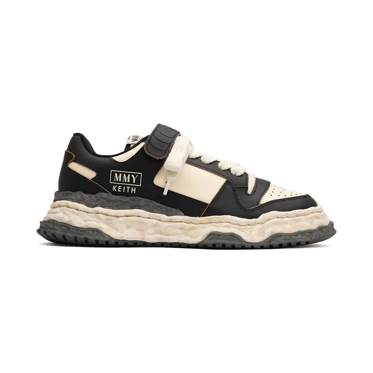 Maison Mihara Yasuhiro Keith OG Sole VL Leather Low Black White (A14FW708-BLKWHT)