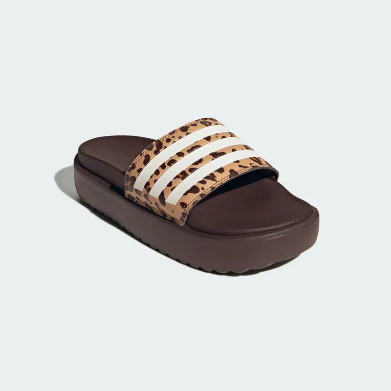 Adidas adilette Platform Slides Shadow Brown / Cloud White / Magic Beige (JR9234)
