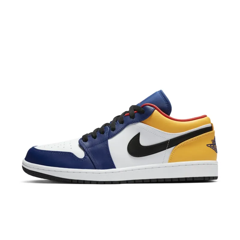 Air Jordan Nike AJ I 1 Low Blue Yellow (2020) (553558-123)