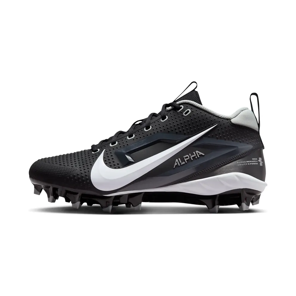 Nike Alpha Menace 4 Varsity Black Light Smoke Grey Metallic Silver White (FN0027-001)