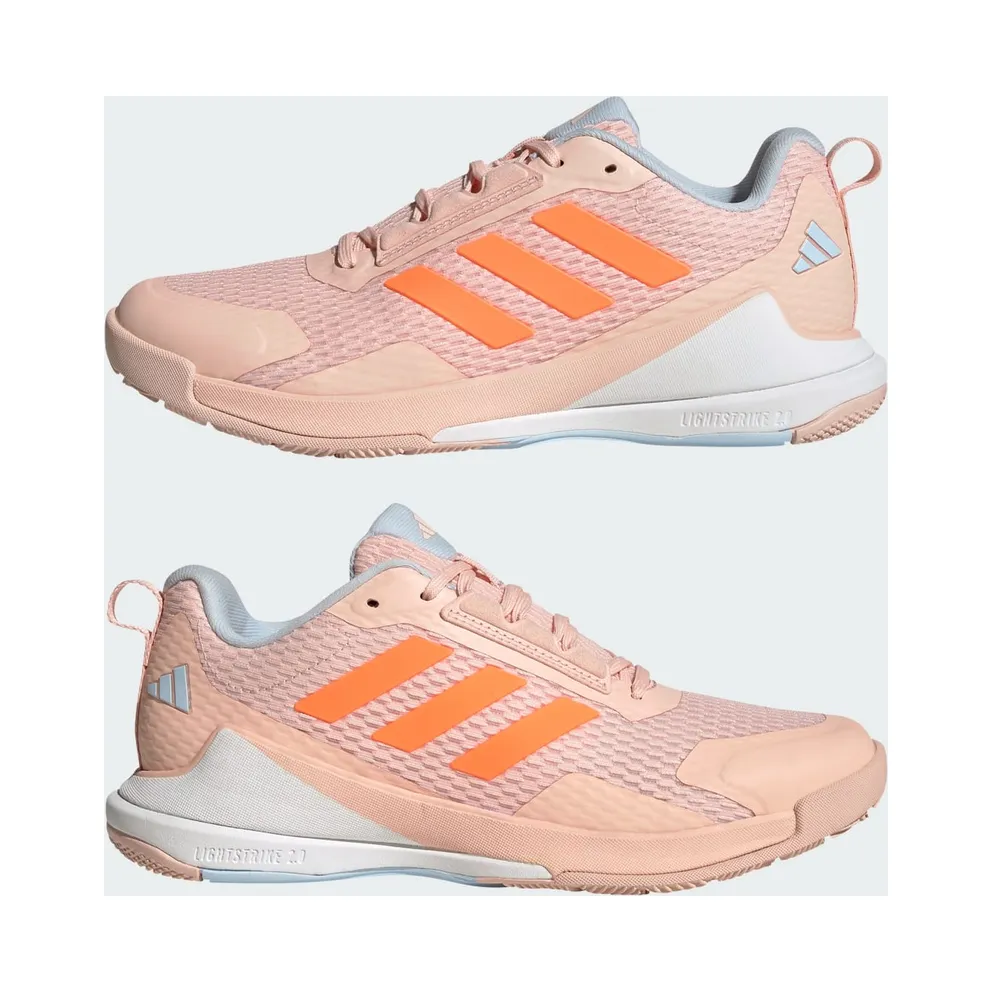 Adidas Novaflight 2 Indoor Blush Pink / Lucid Orange / Cloud White (JR9570)