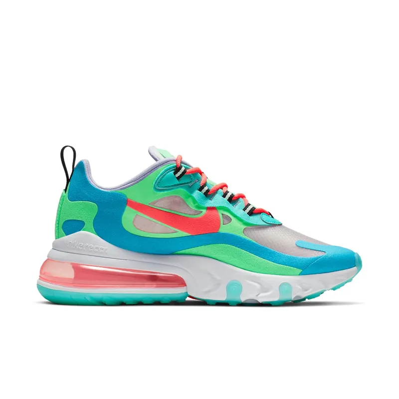 Nike Air Max 270 React Psychedelic Movement (W) Electro Green/Blue Lagoon/Hyper Jade (AT6174-300)