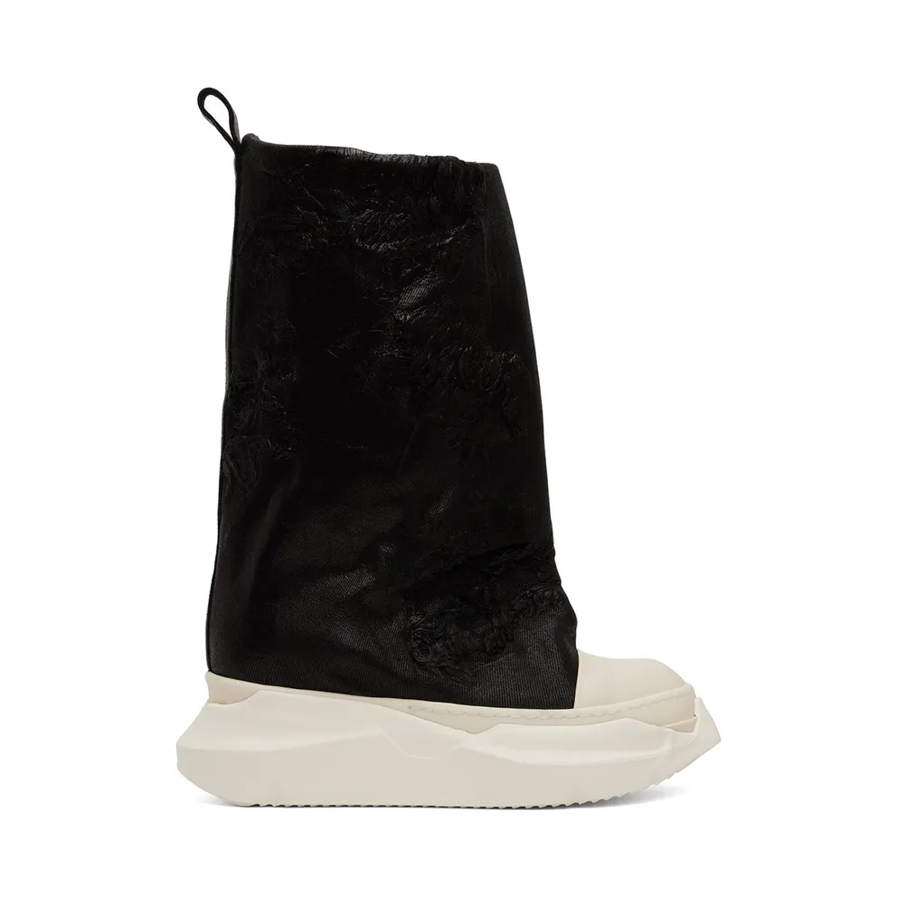 Rick owens Black Strobe Fogachine Boots 911 BLACK/MILK/MILK (DU02B4814 BFLS)