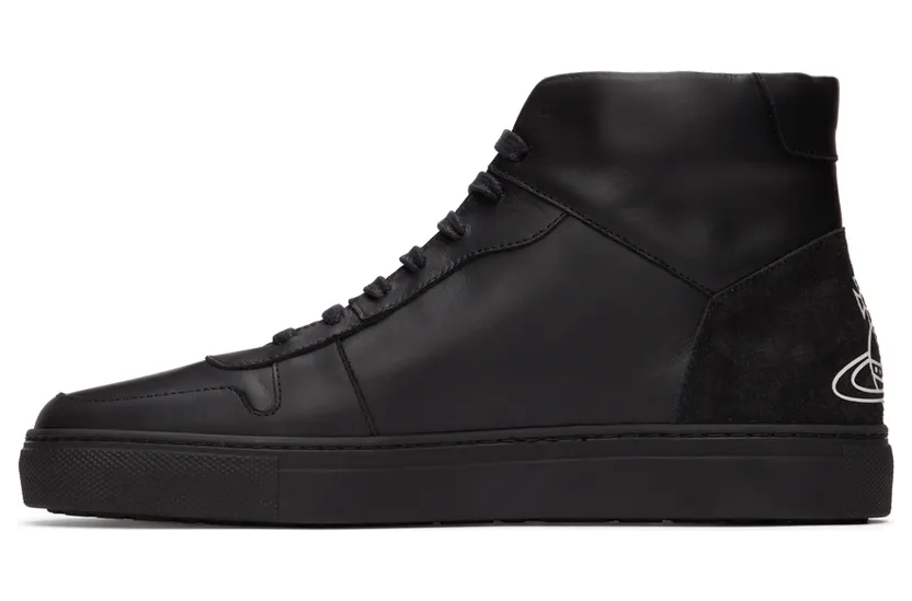 Vivienne Westwood Grey Apollo High-Top Sneakers (75010003M-L0005-) (3)