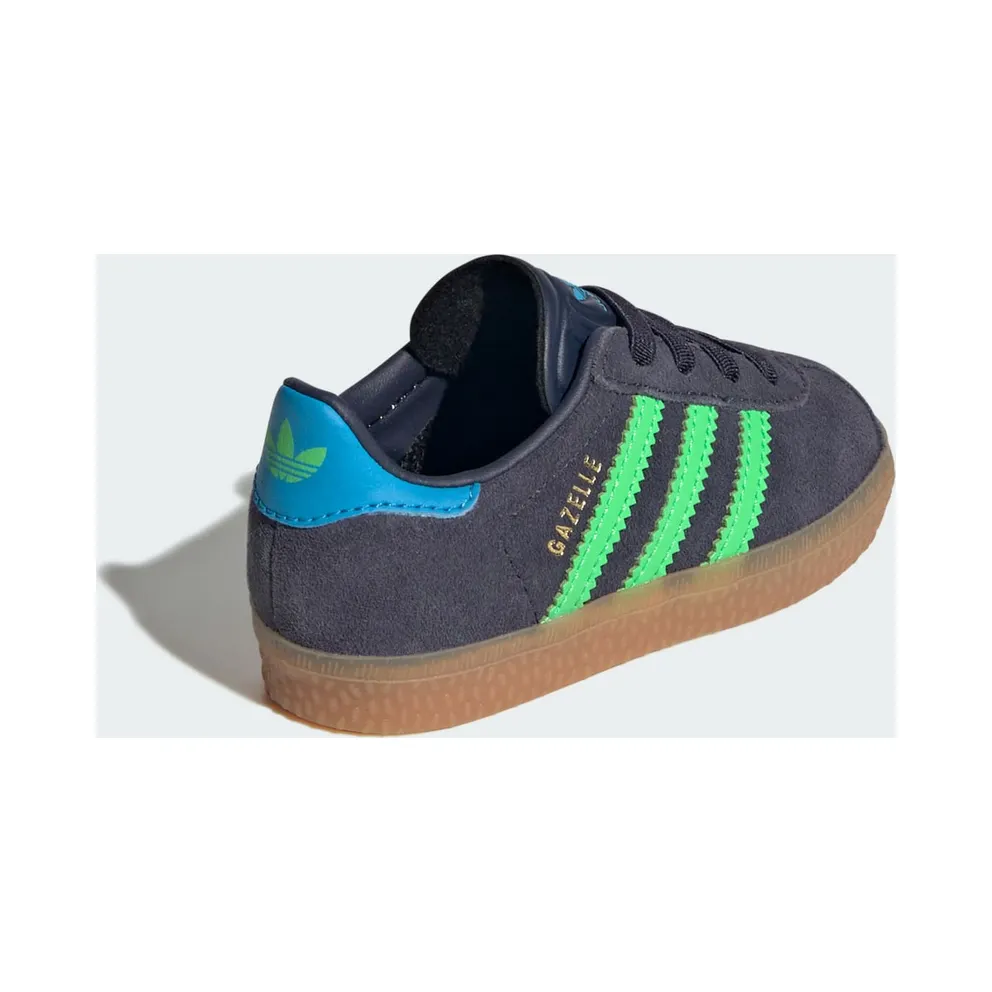 adidas Gazelle Comfort Closure Shadow Navy Screaming Green (IH6476)
