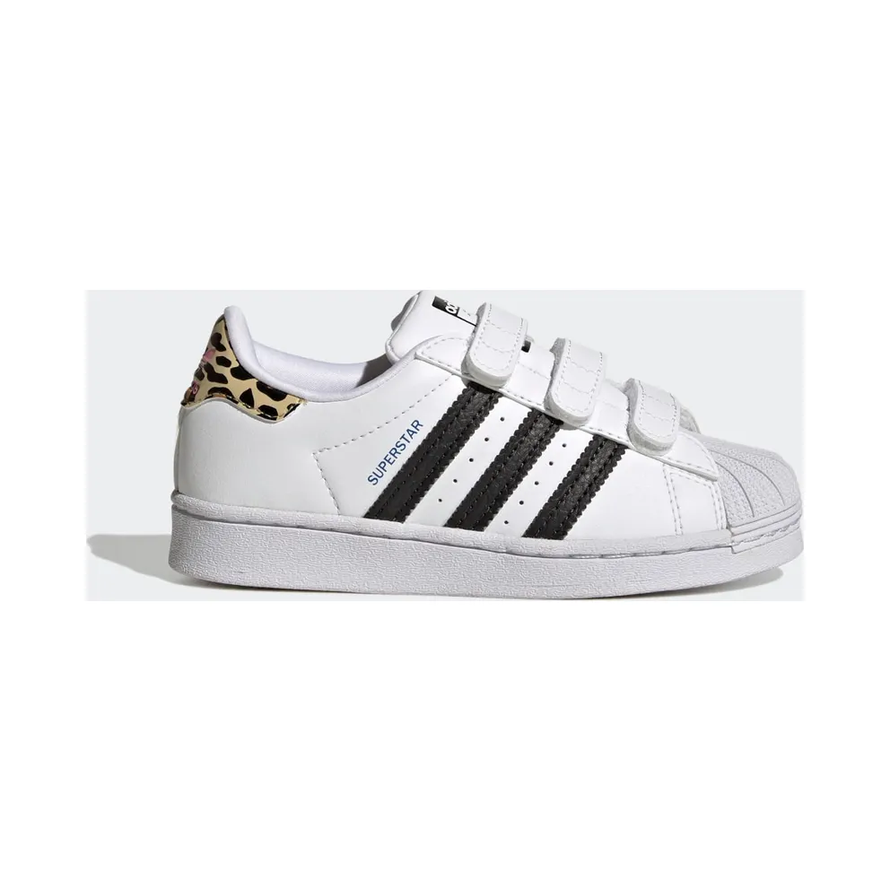 adidas Superstar Schuh Cloud White / Core Black / Blue (GW4063)
