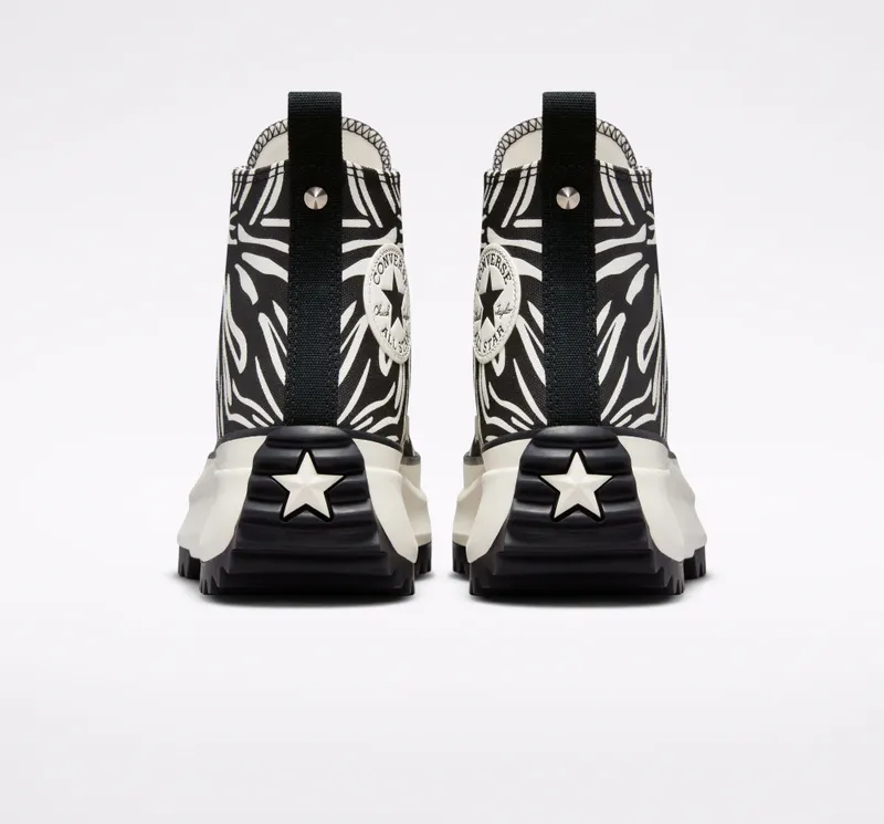 Converse Run Star Hike Platform Animalier Egret/Black/egret