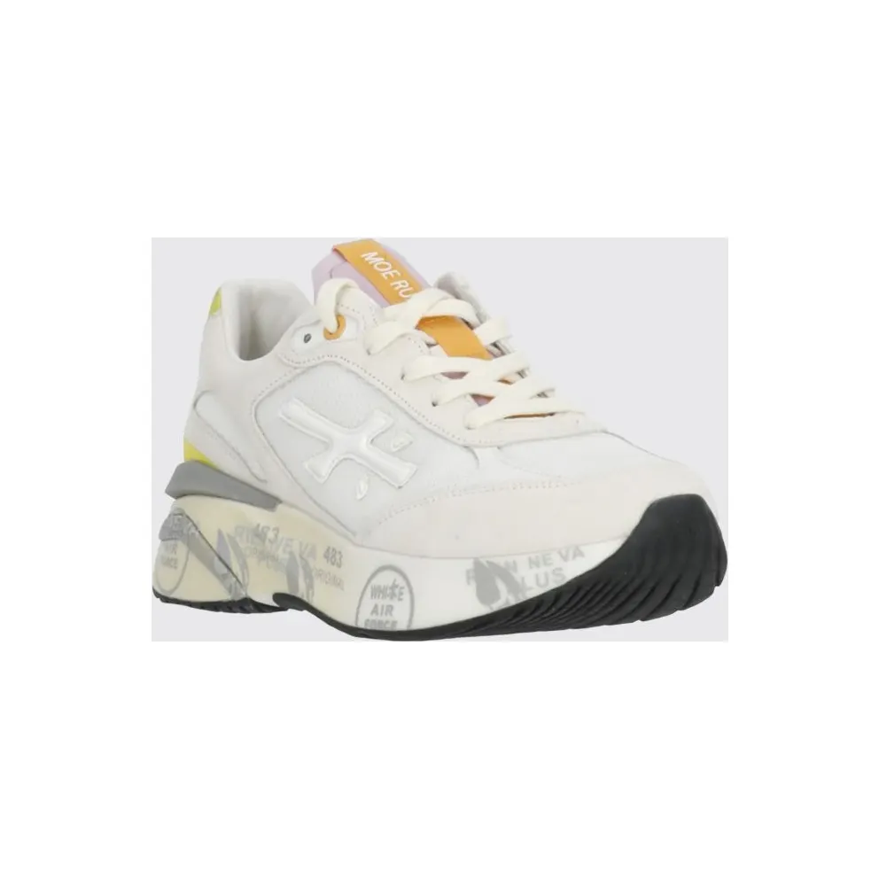 Premiata Moerund Laminated Leather and Mesh Ivory (MOERUND8303)