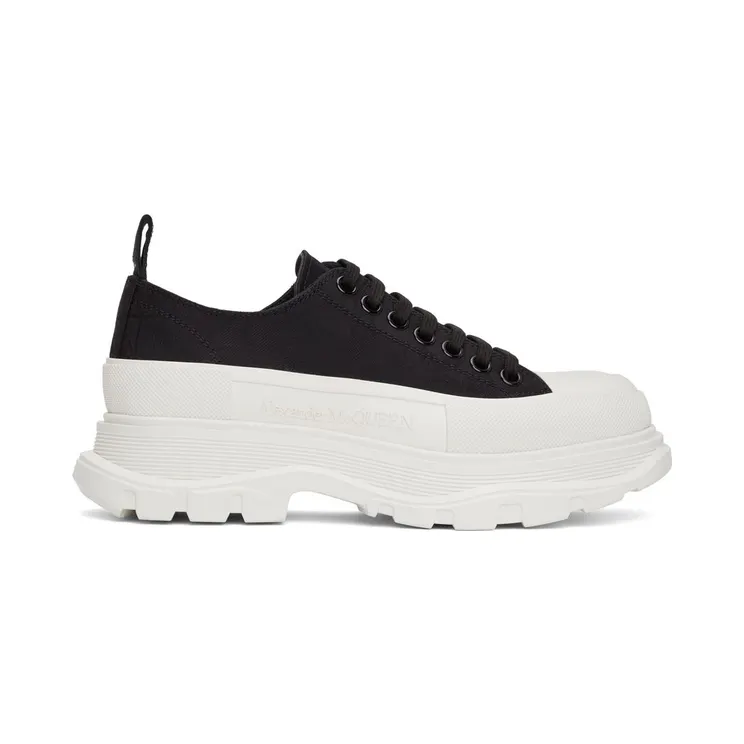 Alexander McQueen Black Tread Slick Low Sneakers (662680W4QK1)