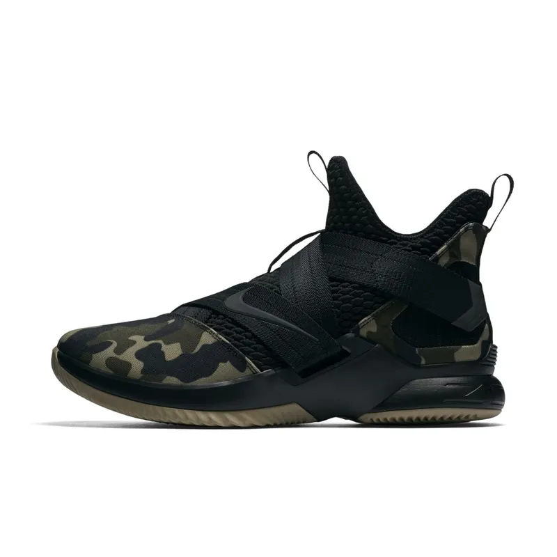 Nike LeBron Zoom Soldier 12 Camo Black/Hazel Rush-Black (AO4054-001)