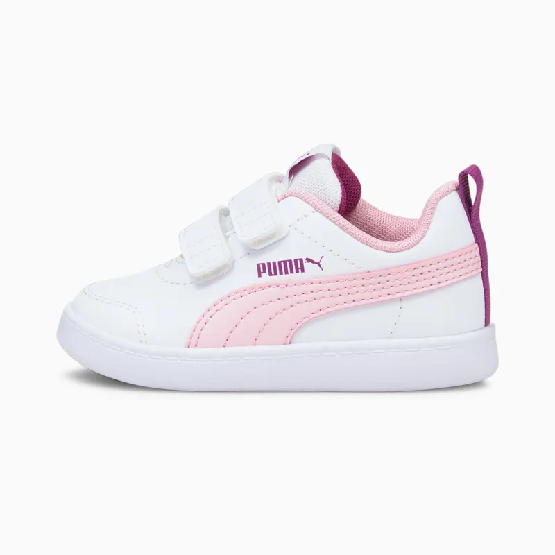 PUMA Courtflex V2 Babies’ White/Pink Lady (371544-15)