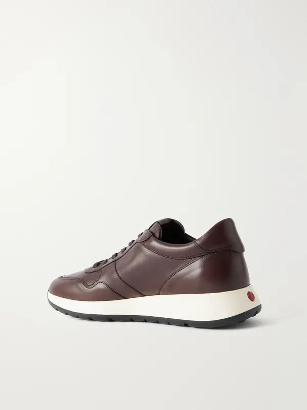 Tod’s Paneled Leather Sneakers Dark brown (XXM79K0Z281THC) (4)