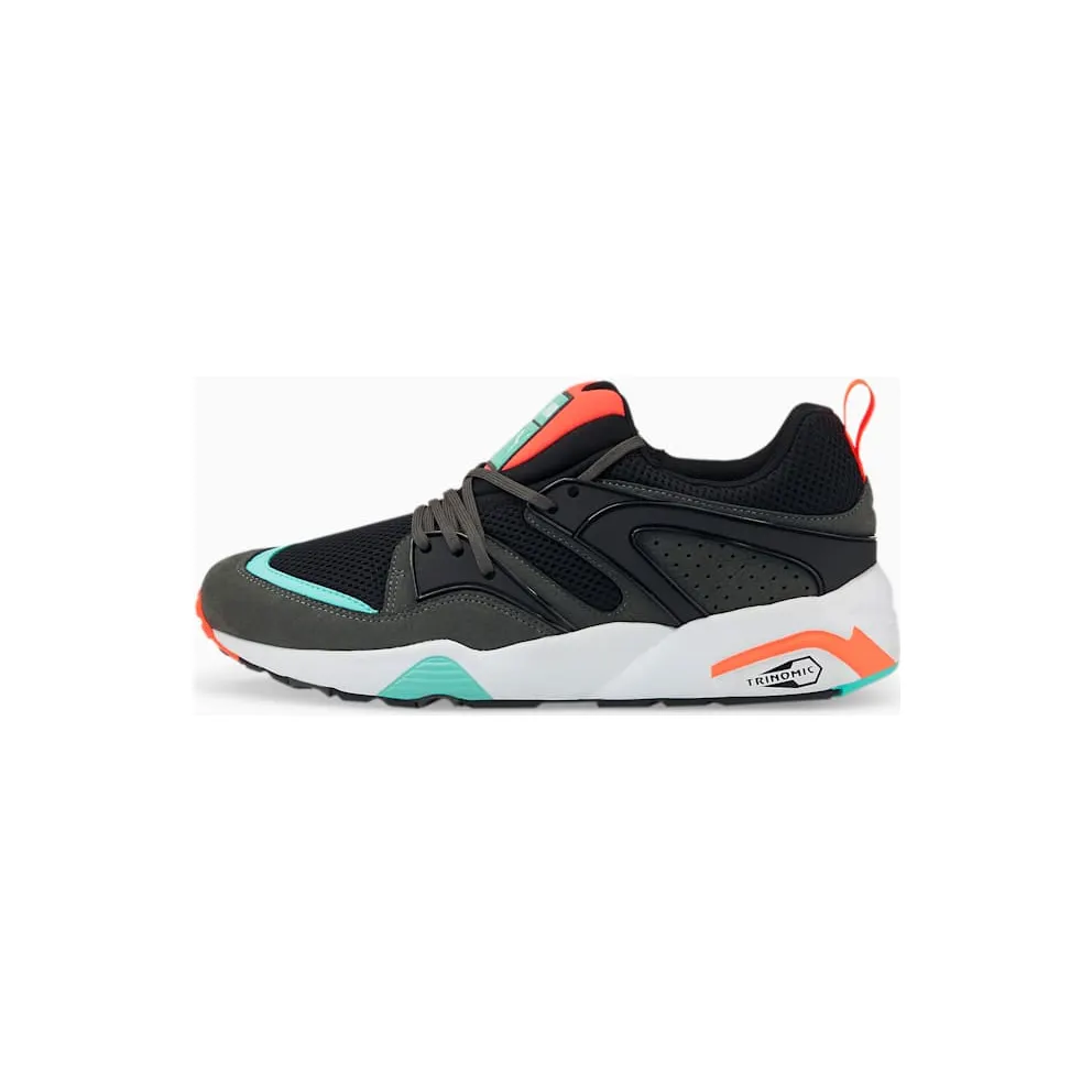 Men’s PUMA Blaze Of Glory “reverse Classics” Black/Steel Gray/Fiery Coral (383532-01)