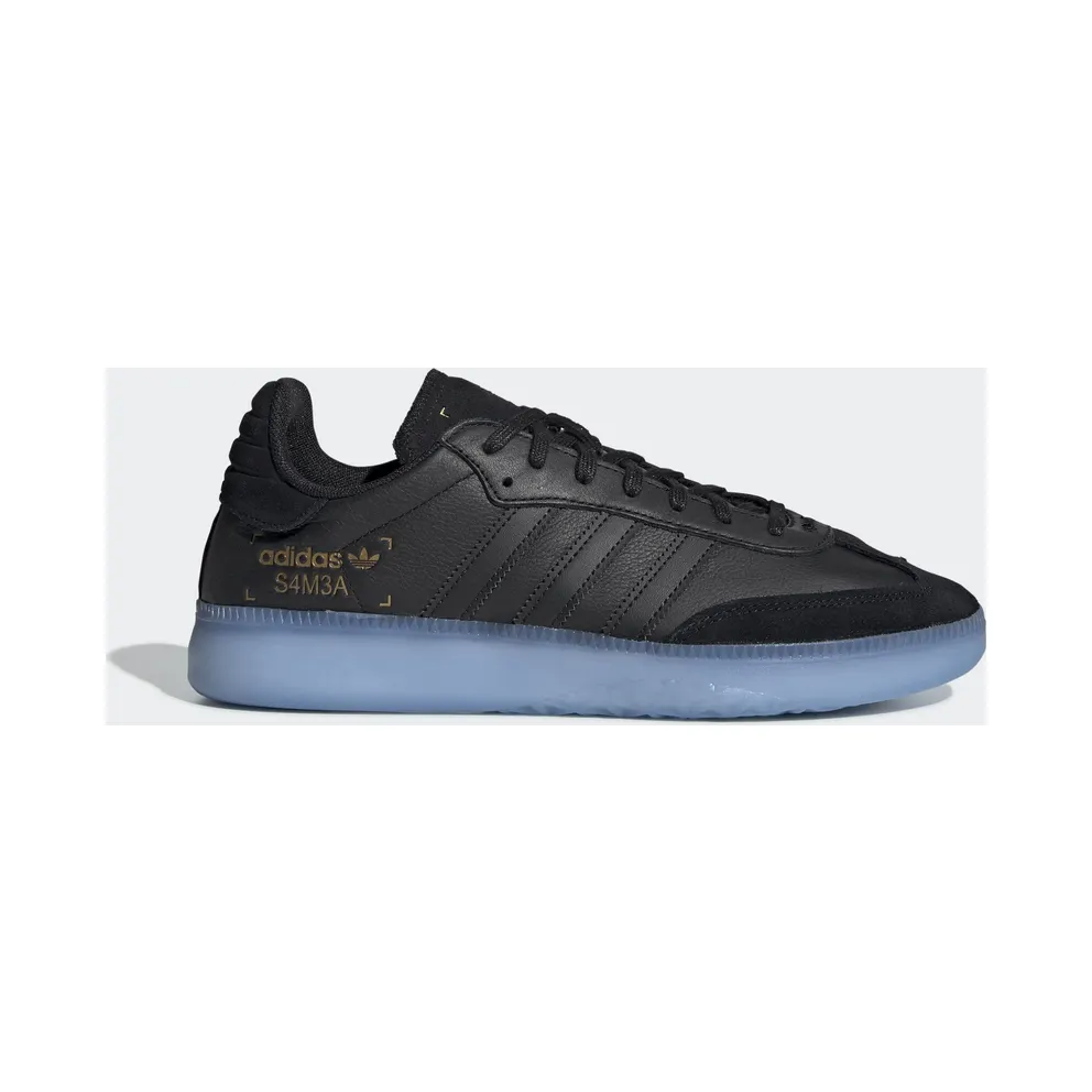 adidas Samba RM Core Black Core Black/Shock Cyan/Gold Metallic (BD7476)