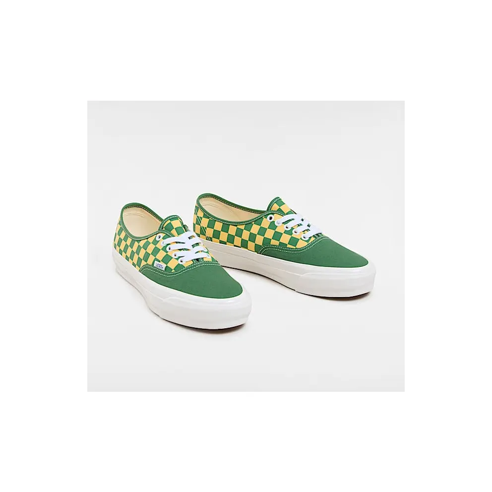 Vans Premium Authentic Fairway Green Yellow Checkerboard (VN000EBNBR1)