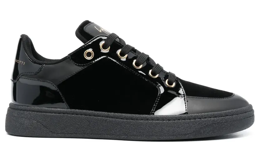 Giuseppe Zanotti GZ94 fluwelen low-top sneakers – Zwart (RU30052002)