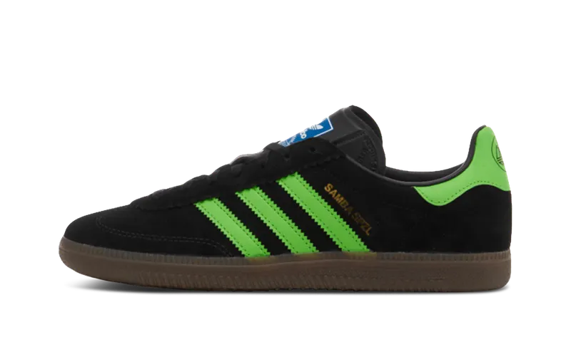 Adidas Samba Deco SPZL “Black / Lucid Lime” (IF5738)