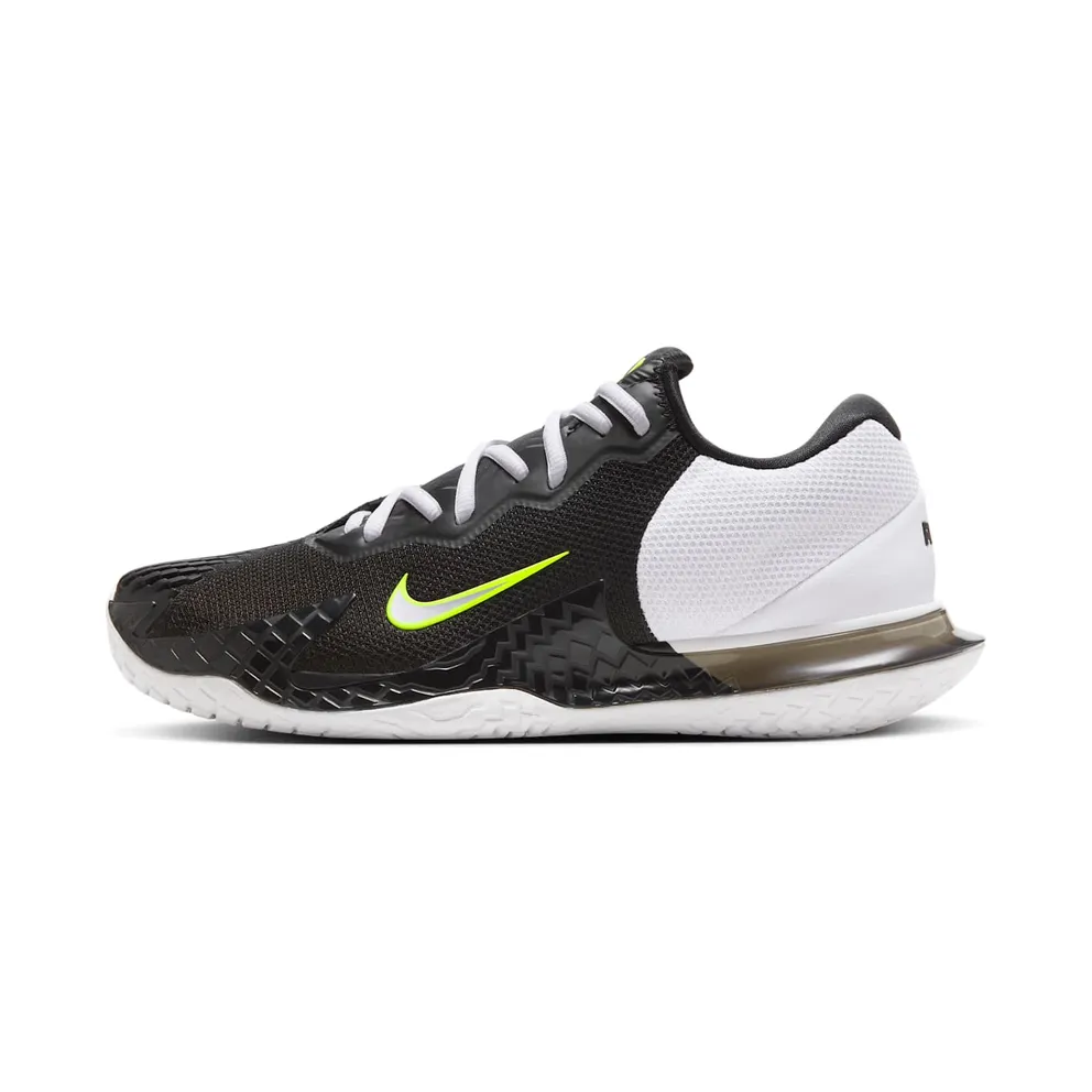 Nike Court Vapor Cage 4 HC Rafa Black White Volt Metallic Silver (HQ1653-001)