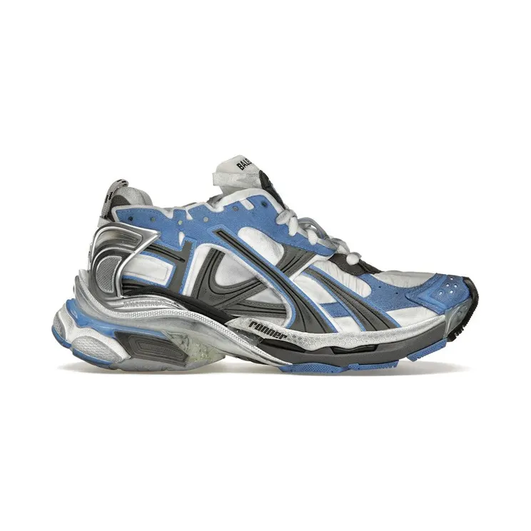 Balenciaga Runner Blue White Grey (772774W3RNY4912)