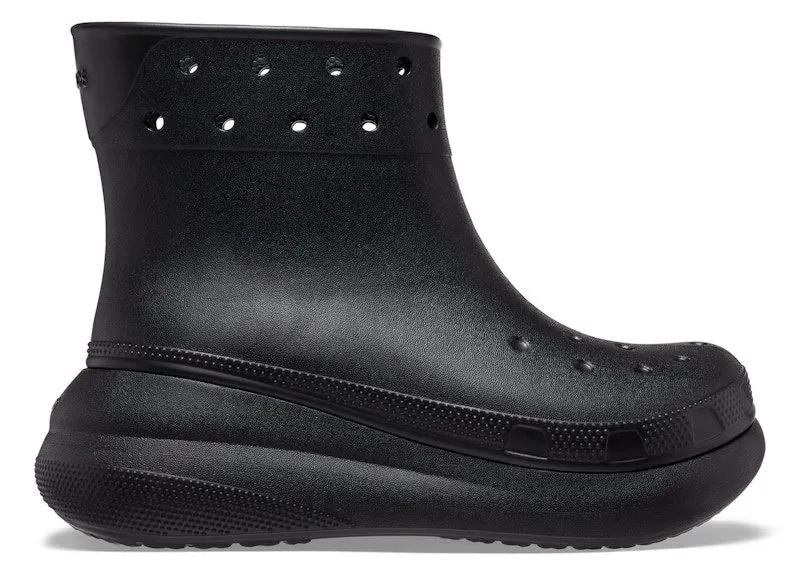 Crocs Classic Crush Rain Boot Black (207946-001)
