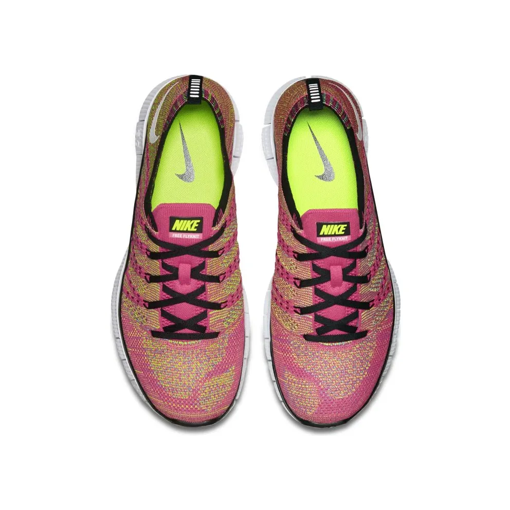 Nike Free Flyknit Pink Flash Pink Flash/Volt/Blue Glow (599459-600)