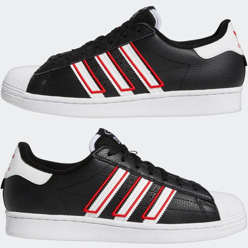 Adidas Superstar Core Black / Cloud White / Vivid Red (GY0998)