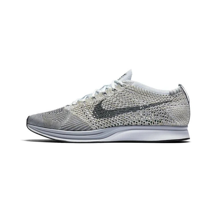 Nike Flyknit Racer “Pure Platinum / White / Neutral Olive / Cool Grey” (862713-002)
