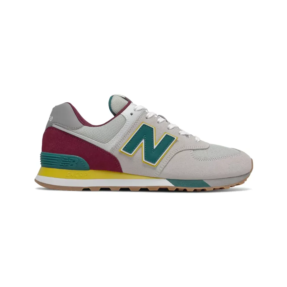 New Balance ML574 PR2 Grey / Burgundy (ML574PR2)