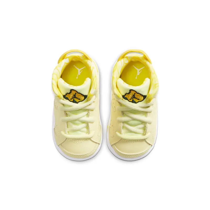 Jordan 6 Retro Dynamic Yellow Floral (TD) Citron Tint/Dynamic Yellow-Black-White (645127-800)
